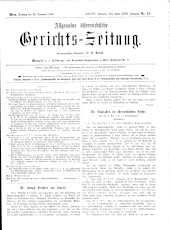 Allgemeine Österreichische Gerichtszeitung