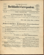 Oesterreichische Buchhändler-Correspondenz