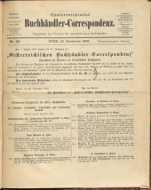 Oesterreichische Buchhändler-Correspondenz