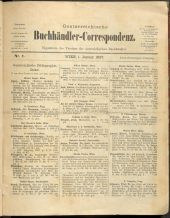 Oesterreichische Buchhändler-Correspondenz