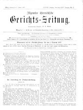 Allgemeine Österreichische Gerichtszeitung