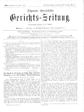 Allgemeine Österreichische Gerichtszeitung