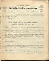 Oesterreichische Buchhändler-Correspondenz