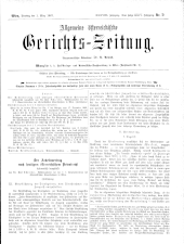 Allgemeine Österreichische Gerichtszeitung