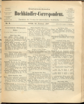 Oesterreichische Buchhändler-Correspondenz