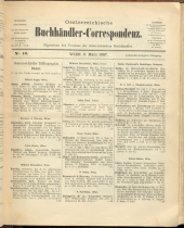 Oesterreichische Buchhändler-Correspondenz