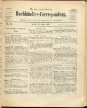 Oesterreichische Buchhändler-Correspondenz
