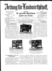 Zeitung für Landwirtschaft