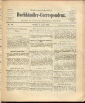 Oesterreichische Buchhändler-Correspondenz