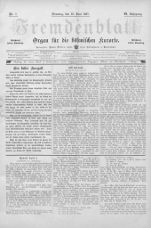 Fremdenblatt - Organ für die böhmischen Kurorte