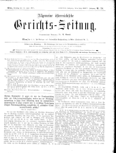Allgemeine Österreichische Gerichtszeitung