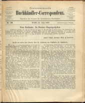 Oesterreichische Buchhändler-Correspondenz