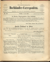 Oesterreichische Buchhändler-Correspondenz