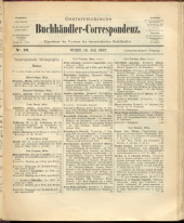 Oesterreichische Buchhändler-Correspondenz