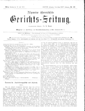 Allgemeine Österreichische Gerichtszeitung