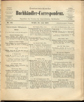 Oesterreichische Buchhändler-Correspondenz