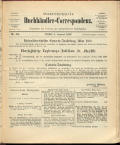 Oesterreichische Buchhändler-Correspondenz