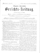 Allgemeine Österreichische Gerichtszeitung