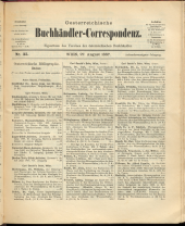 Oesterreichische Buchhändler-Correspondenz