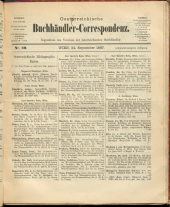 Oesterreichische Buchhändler-Correspondenz