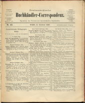 Oesterreichische Buchhändler-Correspondenz