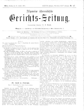 Allgemeine Österreichische Gerichtszeitung