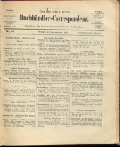 Oesterreichische Buchhändler-Correspondenz