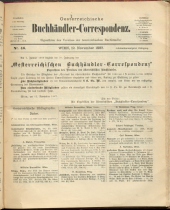 Oesterreichische Buchhändler-Correspondenz