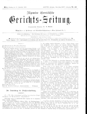 Allgemeine Österreichische Gerichtszeitung