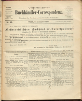 Oesterreichische Buchhändler-Correspondenz