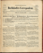 Oesterreichische Buchhändler-Correspondenz