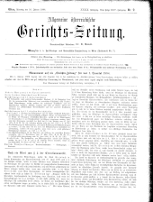 Allgemeine Österreichische Gerichtszeitung