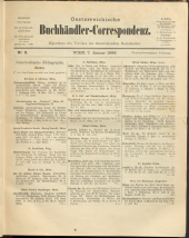 Oesterreichische Buchhändler-Correspondenz