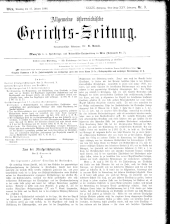 Allgemeine Österreichische Gerichtszeitung