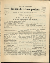 Oesterreichische Buchhändler-Correspondenz