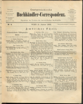 Oesterreichische Buchhändler-Correspondenz