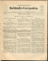 Oesterreichische Buchhändler-Correspondenz