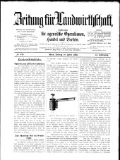 Zeitung für Landwirtschaft