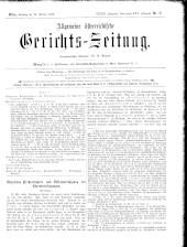 Allgemeine Österreichische Gerichtszeitung