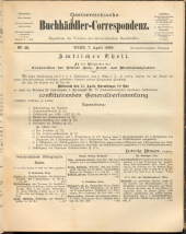 Oesterreichische Buchhändler-Correspondenz