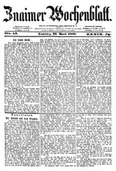 Znaimer Wochenblatt