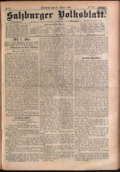 Salzburger Volksblatt: unabh. Tageszeitung f. Stadt u. Land Salzburg