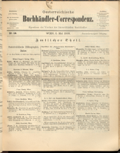 Oesterreichische Buchhändler-Correspondenz