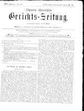 Allgemeine Österreichische Gerichtszeitung