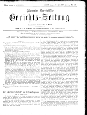 Allgemeine Österreichische Gerichtszeitung