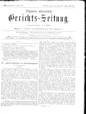 Allgemeine Österreichische Gerichtszeitung