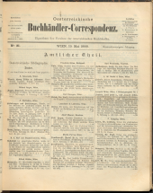 Oesterreichische Buchhändler-Correspondenz