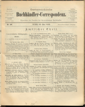 Oesterreichische Buchhändler-Correspondenz