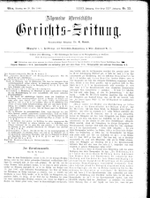 Allgemeine Österreichische Gerichtszeitung