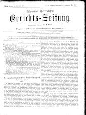 Allgemeine Österreichische Gerichtszeitung